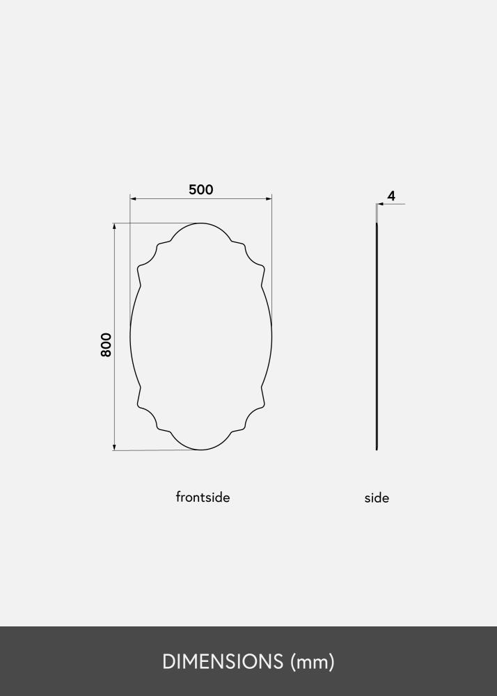 KAILA Spegel Chique 50x80 cm