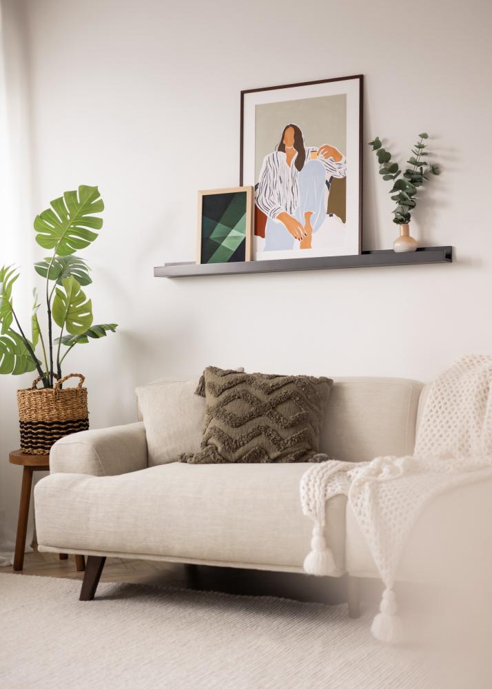 KAILA Tavelhylla Svart 130 cm