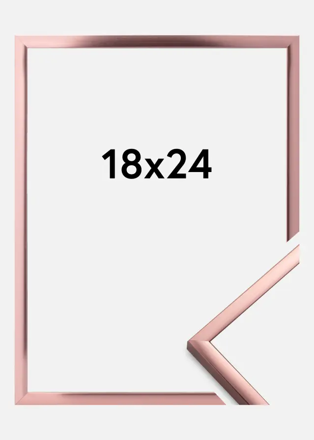 Ram Poster Frame Aluminum Roséguld 18x24 cm