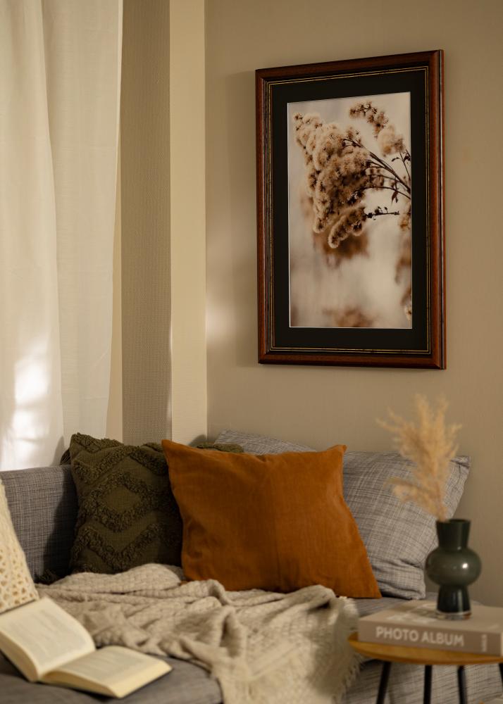 Ram Old Retro 30x40 cm - Passepartout Svart 21x29,7 cm (A4)