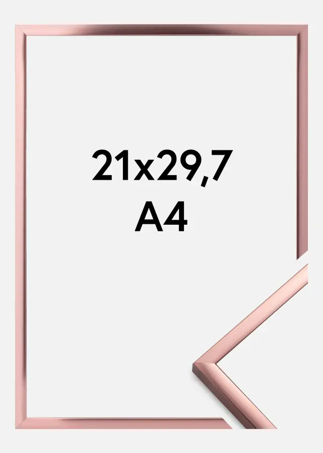 Ram Poster Frame Aluminum Roséguld 21x29,7 cm (A4)