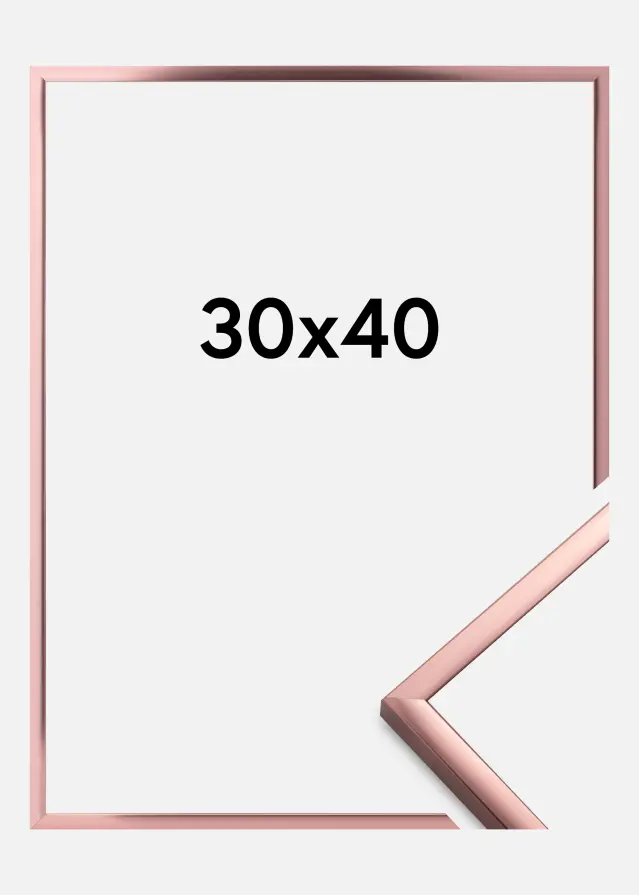 Ram Poster Frame Aluminum Roséguld 30x40 cm