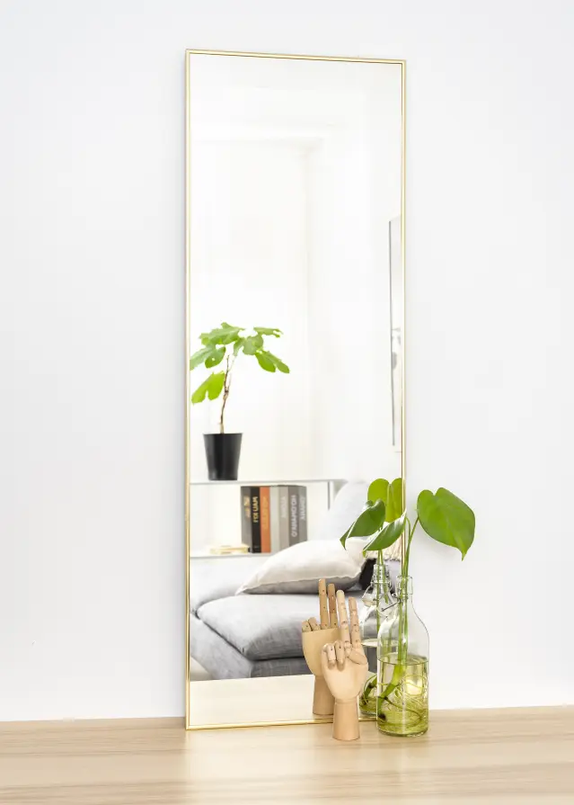 Spegel Narrow Guld 41x121 cm