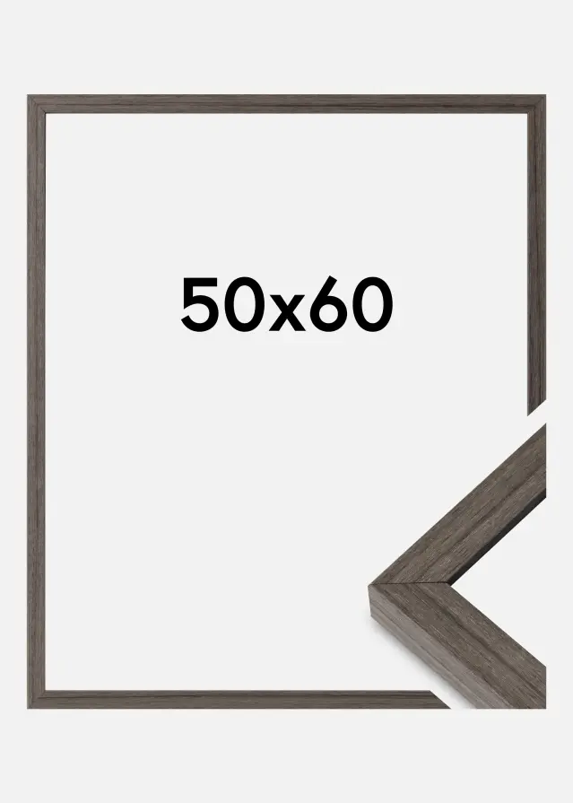 Ram Hermes Akrylglas Grey Oak 50x60 cm
