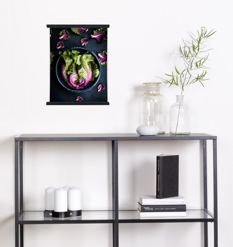 Posterhängare Aluminium Svart - 50 cm