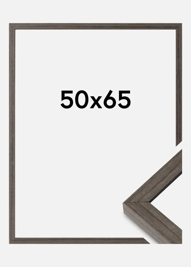 Ram Hermes Akrylglas Grey Oak 50x65 cm