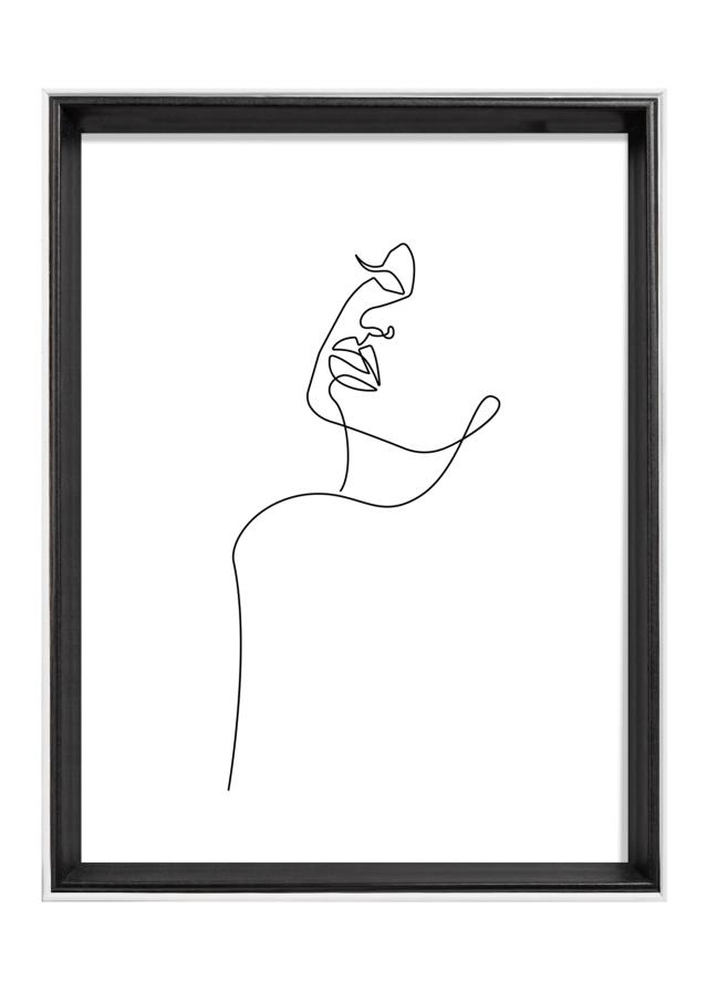 Ram Silhouette Svart 18x24 cm