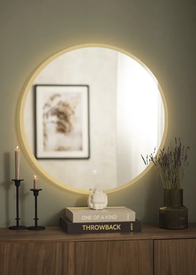 KAILA Spegel Frost LED 80 cm Ø