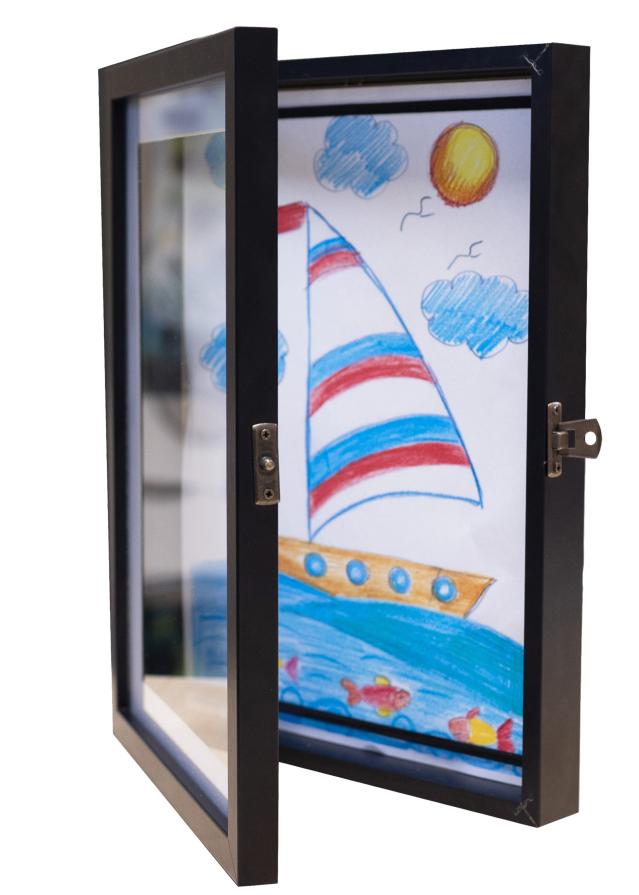 Teckningsram Newbie Akrylglas Svart A4