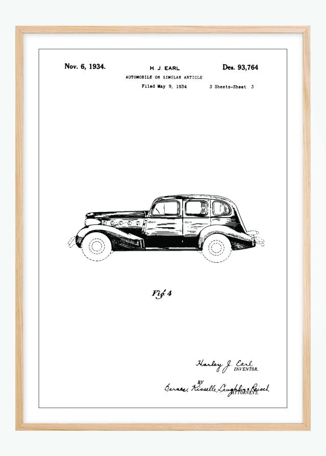 Patentritning - La Salle III Poster