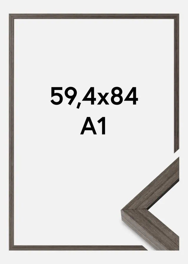 Ram Hermes Akrylglas Grey Oak 59,4x84 cm (A1)