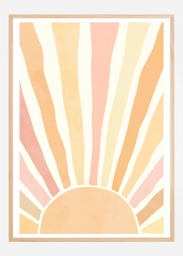 Boho sunrise Poster