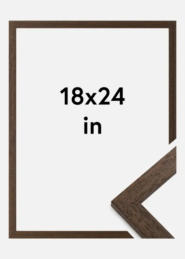 Ram Brown Wood Akrylglas 18x24 inches (45,72x60,96 cm)