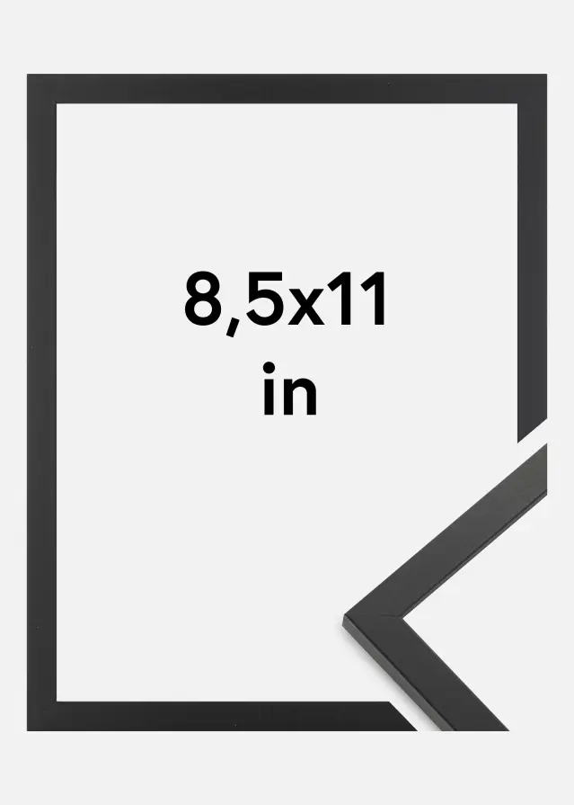 Ram Trendy Akrylglas Svart 8,5x11 inches (21,59x27,94 cm)
