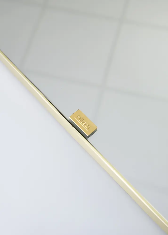 Spegel Trapezium Mässing 42x48 cm