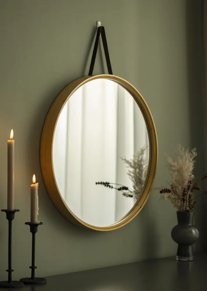 Spegel Bambu 60 cm Ø