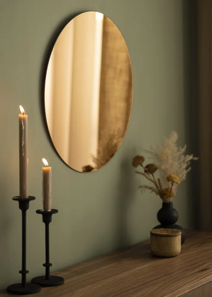 KAILA Rund Spegel Rose Gold 50 cm Ø