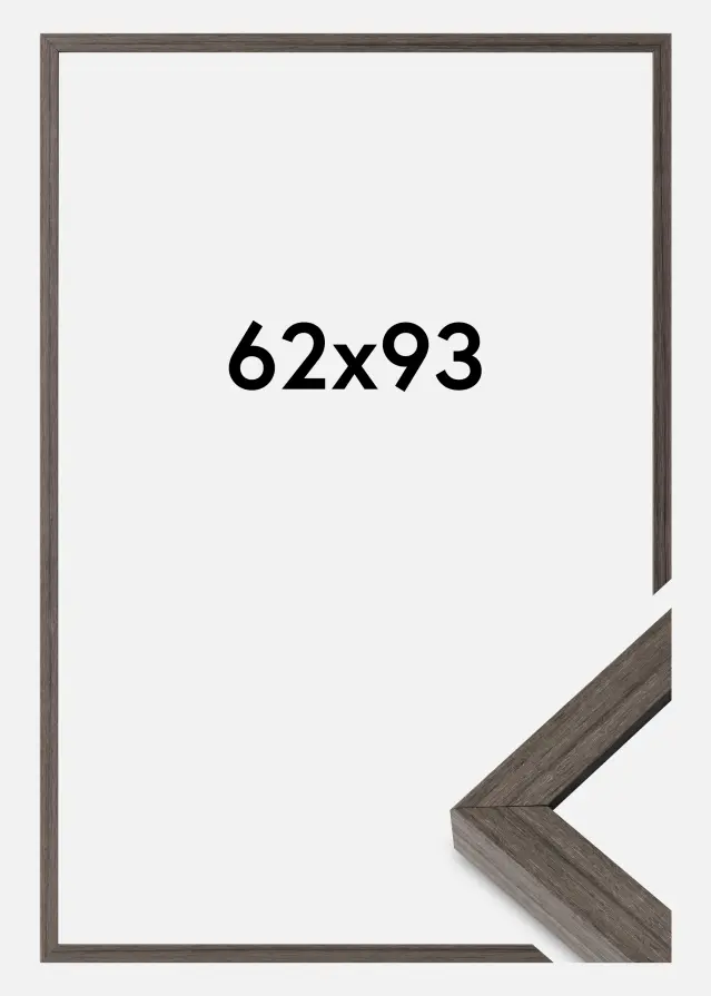 Ram Hermes Akrylglas Grey Oak 62x93 cm