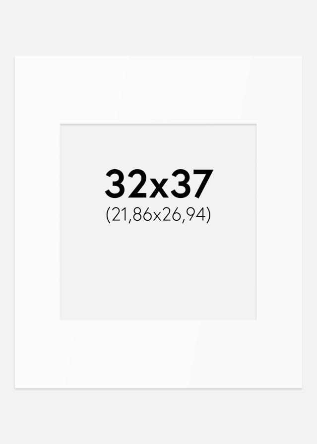 Passepartout Vit Standard (Vit Kärna) 32x37 cm (21,86x26,94)