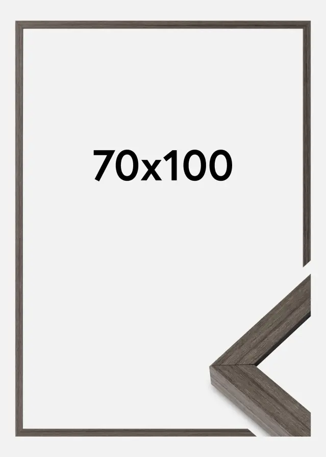 Ram Hermes Akrylglas Grey Oak 70x100 cm