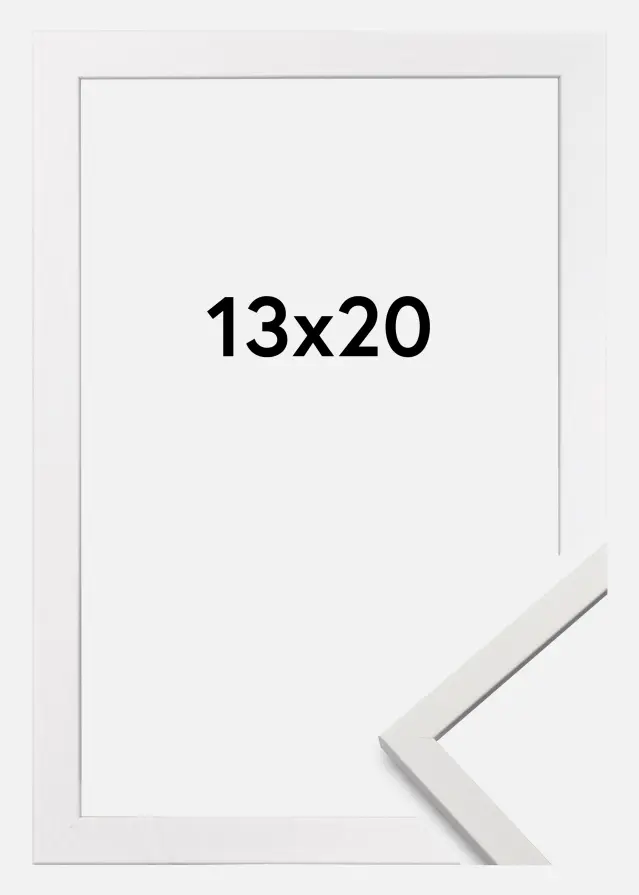 Ram Edsbyn Akrylglas Vit 13x20 cm