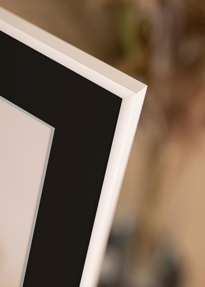 Ram New Lifestyle Vit 70x100 cm - Passepartout Svart 24x36 inches