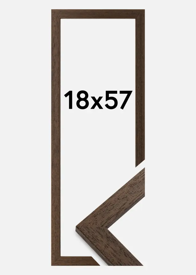 Ram Brown Wood Akrylglas 18x57 cm