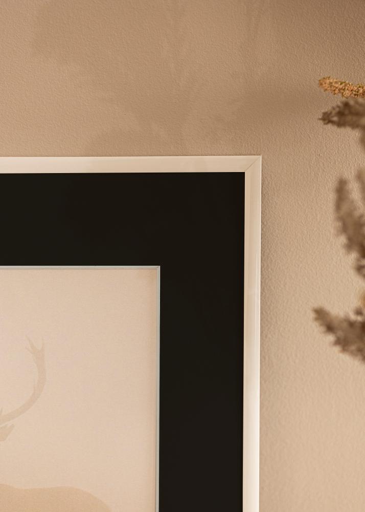 Ram New Lifestyle Vit 70x100 cm - Passepartout Svart 24x36 inches