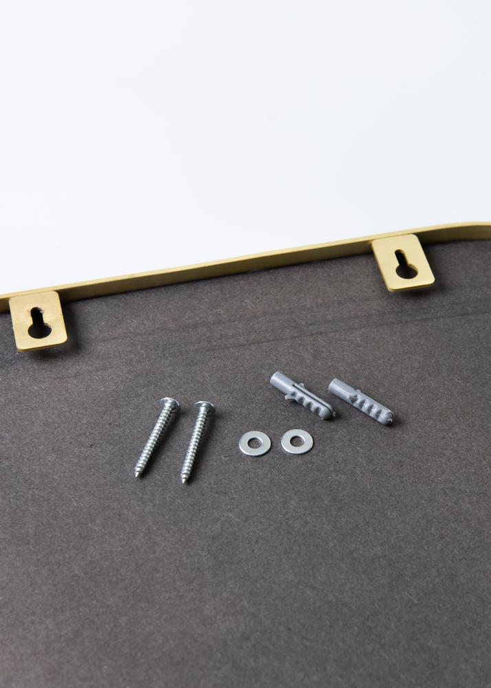 Spegel Square Mässing 31x76 cm