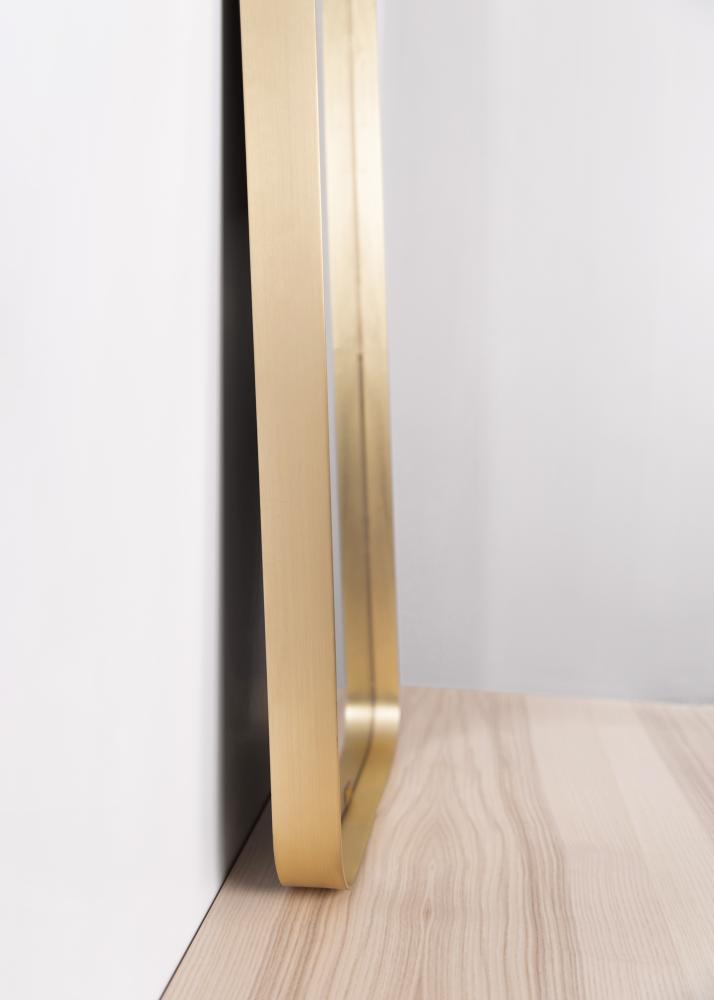 Spegel Square Mässing 31x76 cm