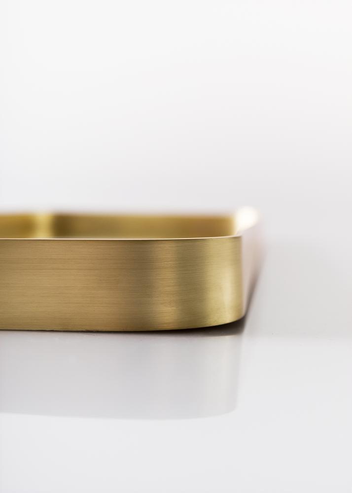 Spegel Square Mässing 31x76 cm