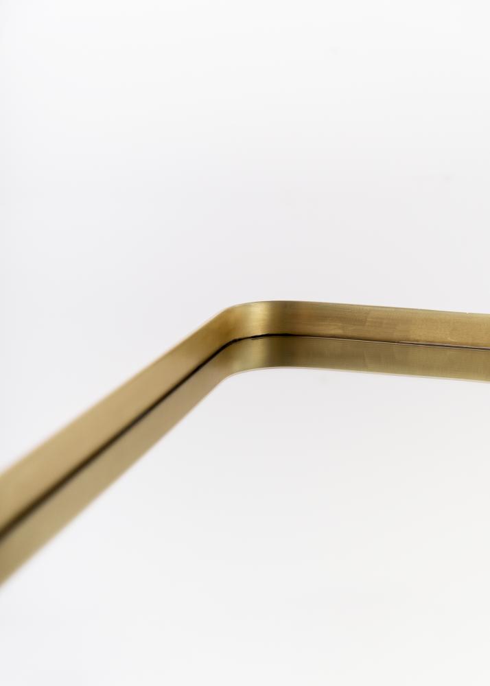 Spegel Square Mässing 31x76 cm