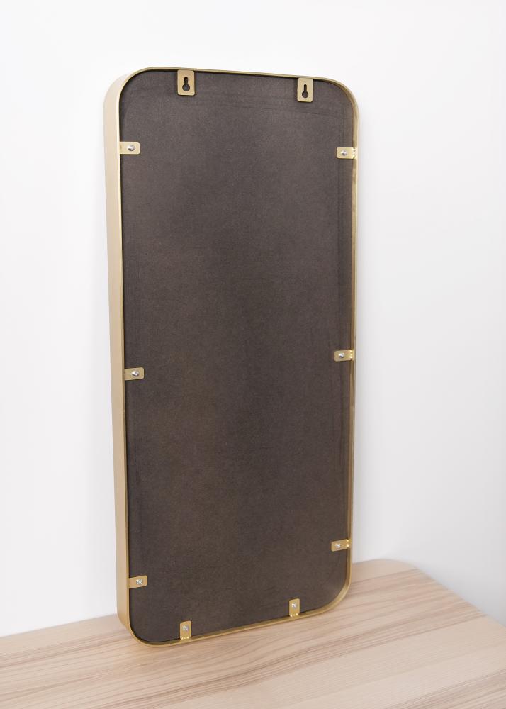 Spegel Square Mässing 31x76 cm