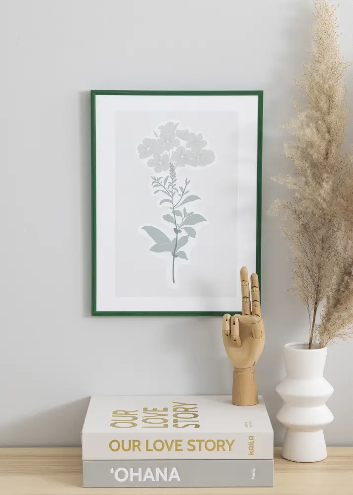 Ram New Lifestyle Moss Green 30x40 cm - Passepartout Vit 21x29,7 cm (A4)