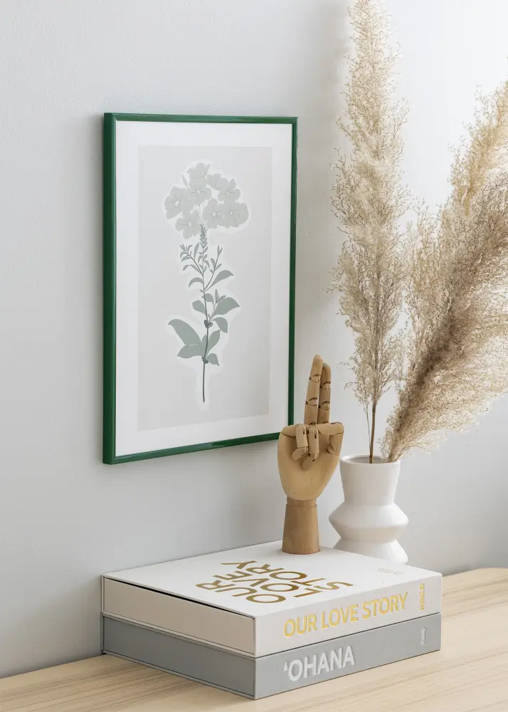 Ram New Lifestyle Moss Green 30x40 cm - Passepartout Vit 21x29,7 cm (A4)