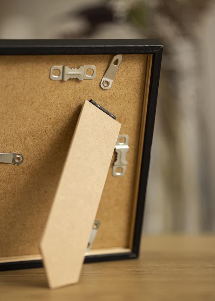 Ram E-Line Svart 13x18 cm - Passepartout Vit 3,5x5 inches