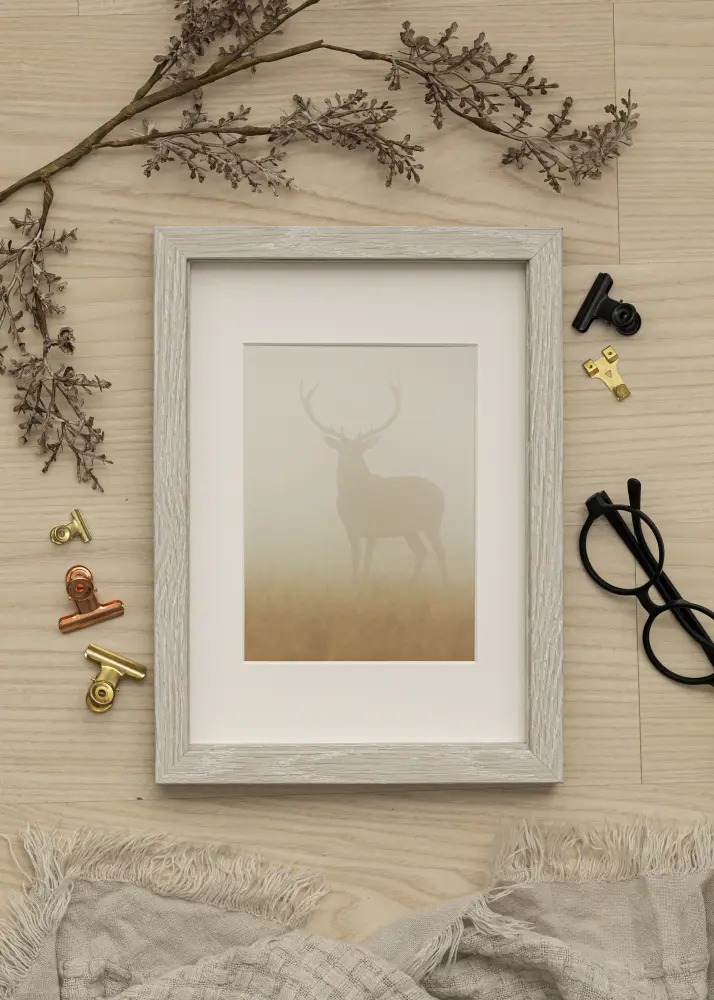 Ram Elegant Box Grå 50x70 cm