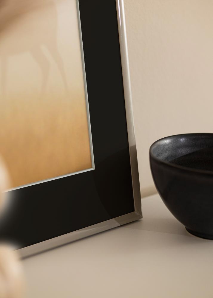 Ram New Lifestyle Earth Grey 70x100 cm - Passepartout Svart 24x36 inches