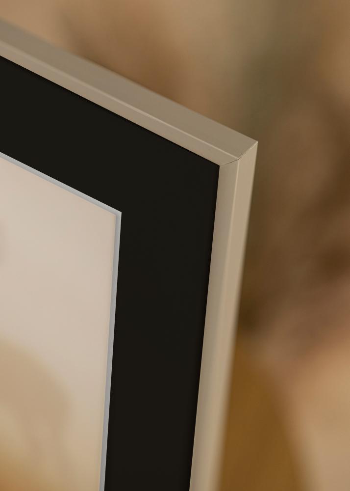 Ram New Lifestyle Earth Grey 70x100 cm - Passepartout Svart 24x36 inches