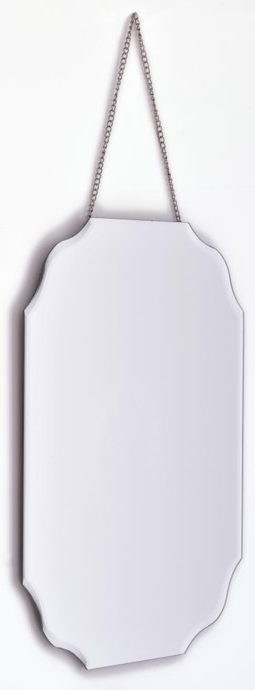 Spegel Rectangular Vintage Bevelled Edge with Chain Hanger 30x40 cm