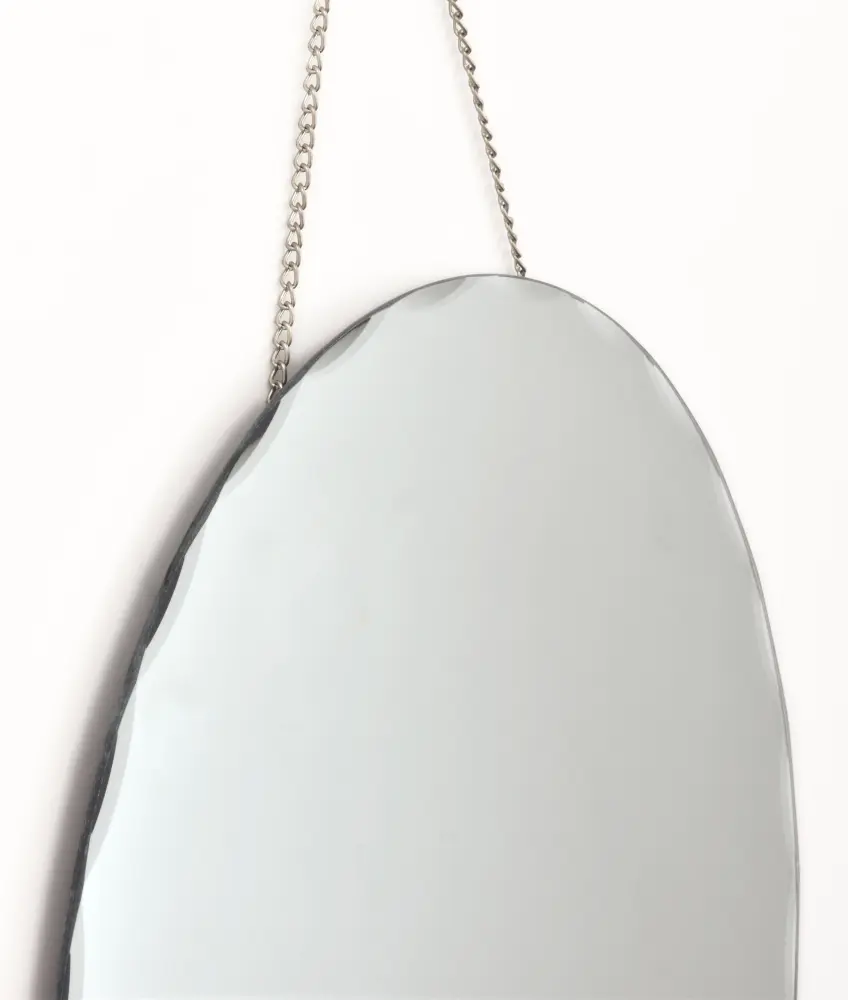 Spegel Round Vintage Bevelled Edge with Chain Hanger 40 cm ø