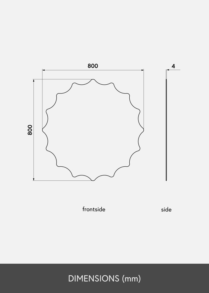 KAILA Spegel Sun 80 cm Ø