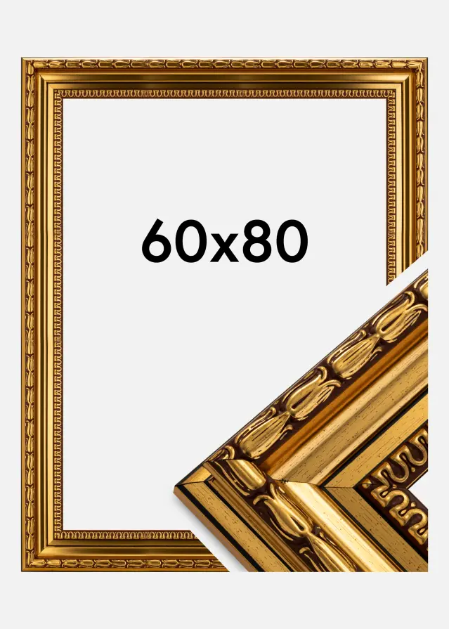 Ram Birka Premium Guld 60x80 cm