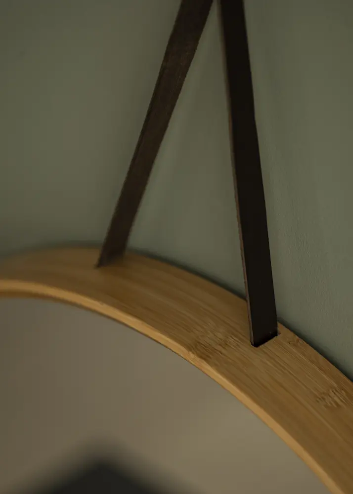 Spegel Bambu 60 cm Ø