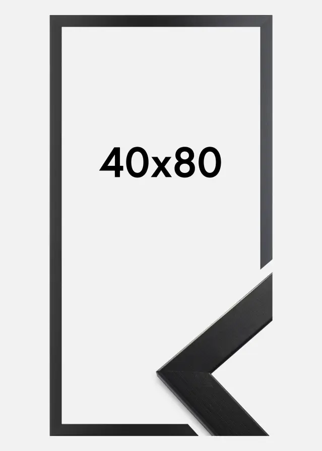 Ram Trendline Akrylglas Svart 40x80 cm