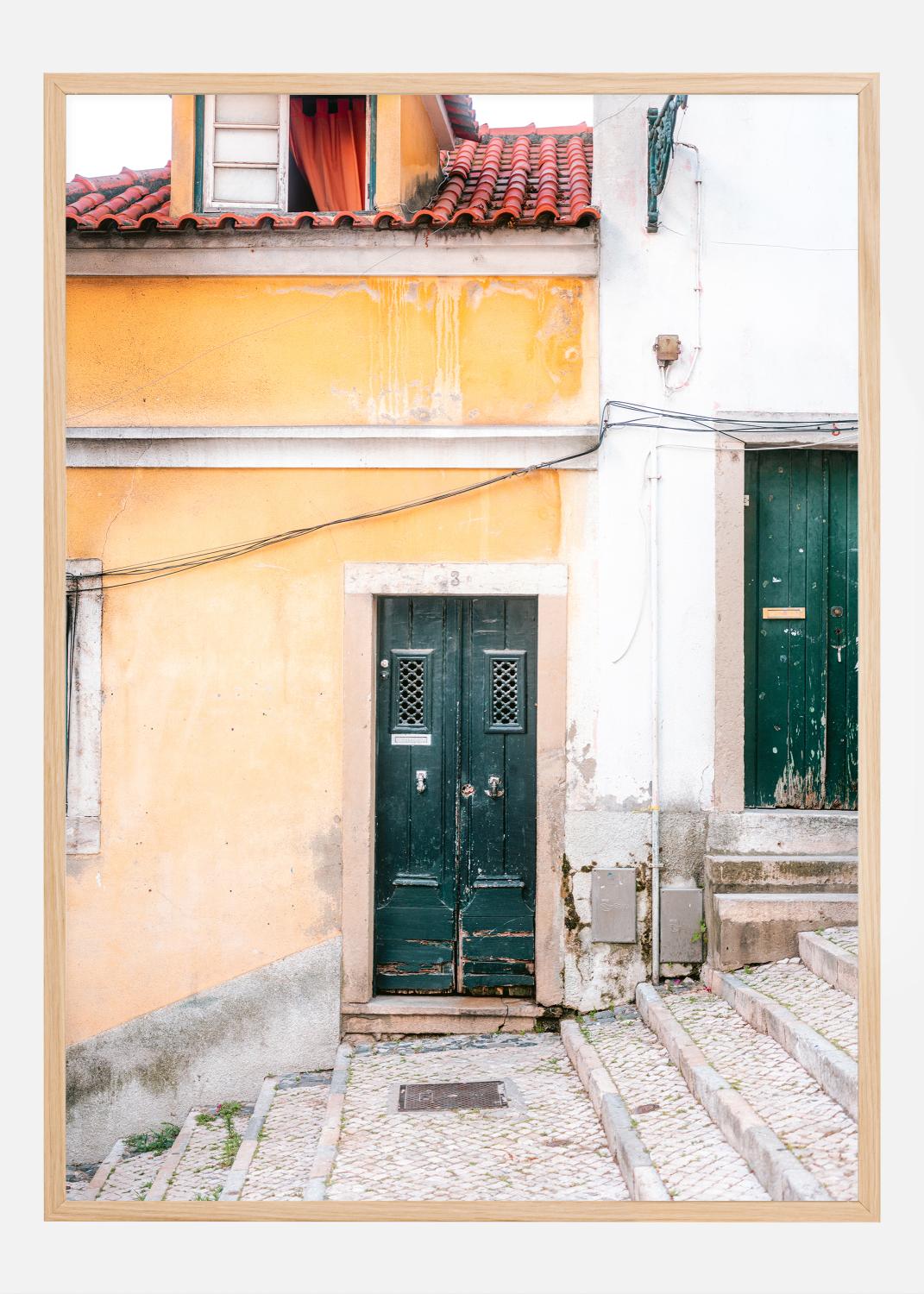 Lisbon Door Poster (50x70 cm)
