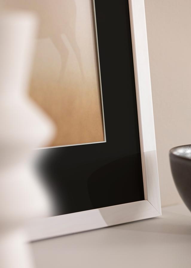Ram Stilren Vit 45x60 cm - Passepartout Svart 30x45 cm
