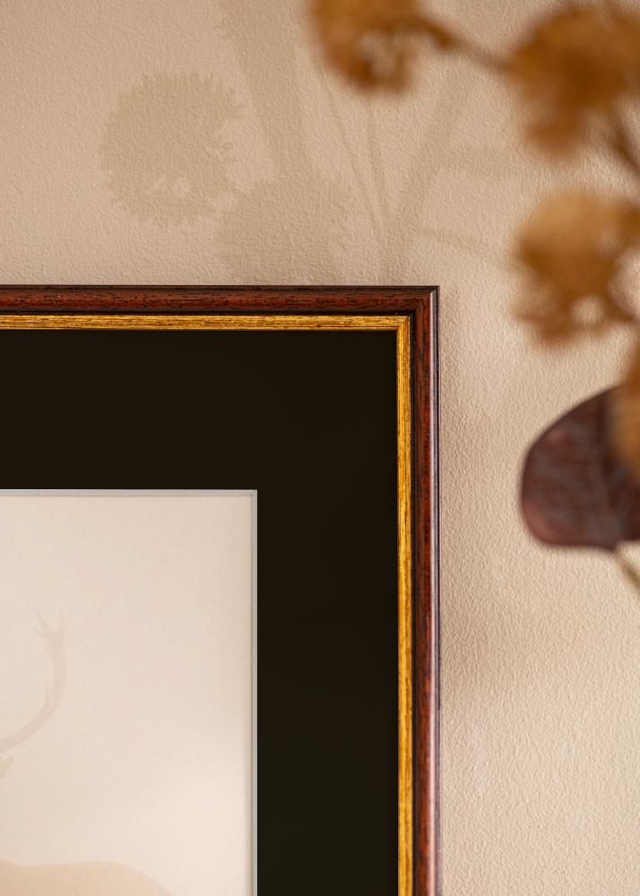 Ram Horndal Brun 50x60 cm - Passepartout Svart 40x50 cm