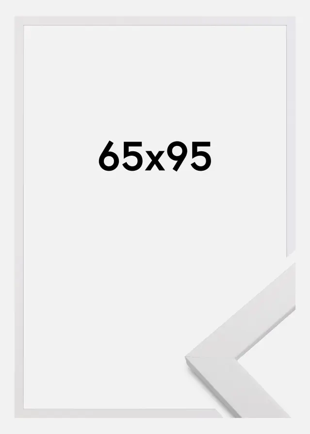 Ram White Wood Akrylglas 65x95 cm