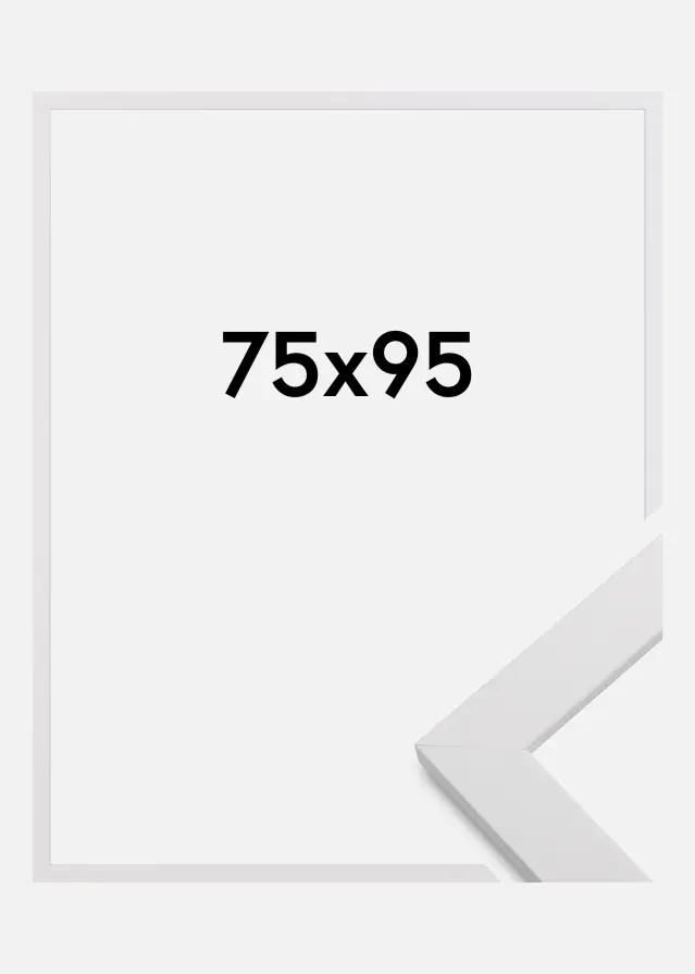Ram White Wood Akrylglas 75x95 cm